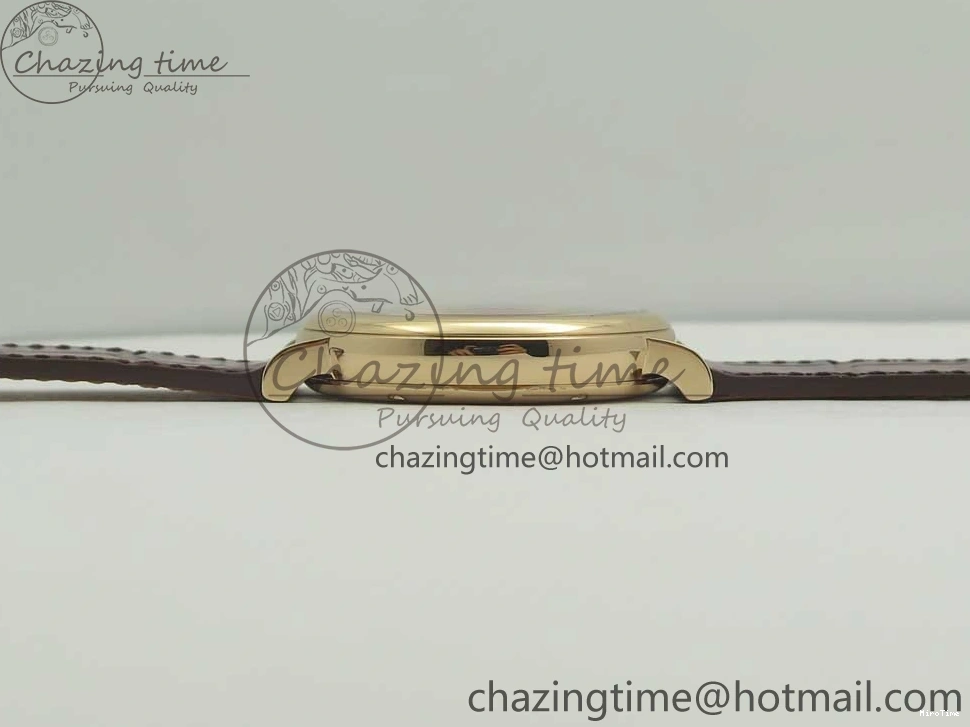 MIROTIME 0428 SportInspired Portofino IW458101 RG MK 1:1 Best Edition Gray Dial On Brown Leather Strap MIYOTA 7165